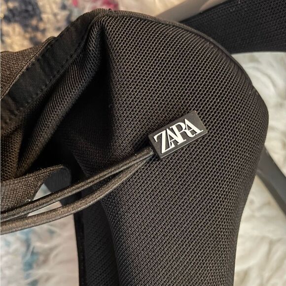 ZARA 
Black ankle boots mesh stiletto heels pointy toes 39 (8) - Picture 11 of 12